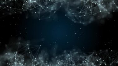 Soyut teknoloji büyük veri döngüsü arka plan kavramı. Hareketli dijital veri akışı.