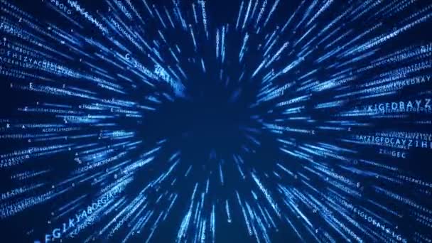 Анотація 4k Фон Неонові лінії світла Переміщення в повільній анімації руху . — стокове відео