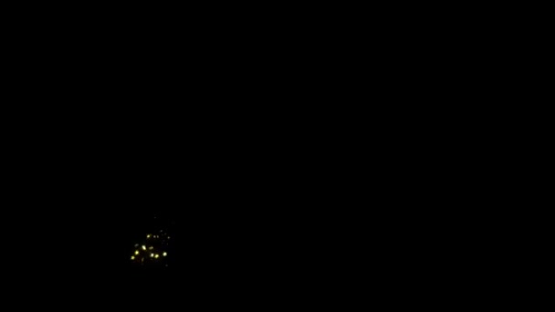 金色の粒子と輝きライトグレア光るラインダストトレイルアニメーションの背景. — ストック動画