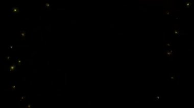 Parlak parlak parlak parlak parlak yıldız tozu izi. Sihirli altın arka planda.