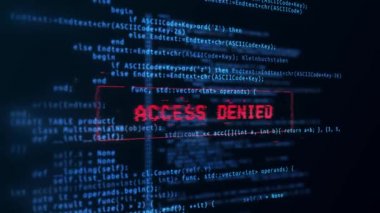 4k Erişim virüs programı Döngü Canlandırması kullanılarak bilgisayar ekranında iletiyi reddetti.