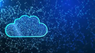 Siber güvenliğin Dijital Bulut Hesaplaması, Veri Ağı Koruma Döngüsü Canlandırması.