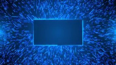 4K baskılı devre kartı html kodu. Yazdırılmış devre kartı. Gelecekçi Teknoloji Animasyon İşlemcisi GPU.