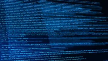 Büyük Veri Ai Ağı Program Kodu Kaydırma Döngüsü Canlandırması. Programlama kodu