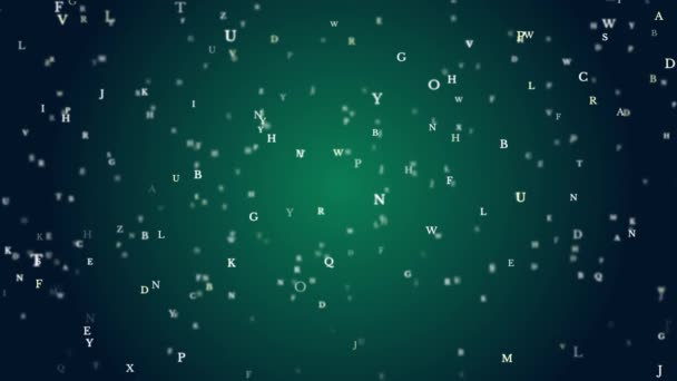 Αφηρημένη 4K βρόχο Δημιουργική ψηφιακή μαθηματικούς τύπους Βρόχο Πράσινη οθόνη Βρόχο Κινούμενο φόντο. — Αρχείο Βίντεο
