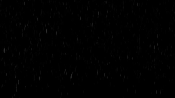 forte pluie sur une sombre tempête journée d'été boucle transparente Animation Arrière-plan.