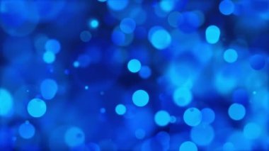 Işıldayan mavi Bokeh ışıklarının parlayan arkaplanı Mavi Bokeh parçacıkları.