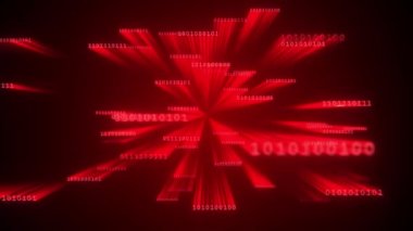 Bilgisayar ekranı terminalinde Kodlamanın Döngüsü Canlandırması, Programlama Kodu hacklenmesi.