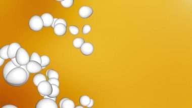 4K Eggs menekşe döngüsü arka planında aşağı iniyor. Bahar kutlaması. Mutlu Paskalyalar. Neşe.