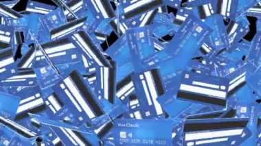 4K döngü teknolojisi ve değişim konsepti. Karttan küresel para birimine para aktar