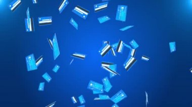 Kredi kartı döndürmesi siyah döngü arka planında izole edildi.