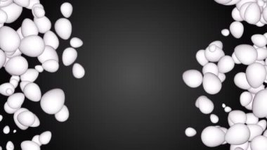 Paskalya yumurtası animasyonu. Yeşil arka planda Paskalya yumurtası animasyonu.