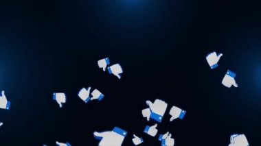 Emoji Sosyal Ağ Animasyonu, Yapılandırma, Arkaplan, Alfa Kanalı ile 4k Döngü.