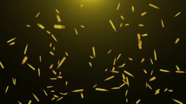 4K Canlandırma döngüsü arka planı, yeşil ekranda uçan ve dönen bulett koruyucusu