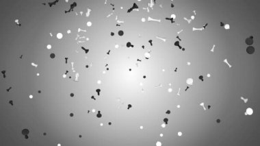 Satranç oyunu. Satranç Parçaları Düşen Döngü Canlandırma Arkaplanı.