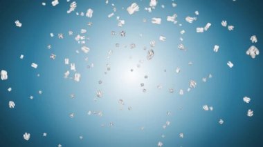 Gri döngü arka planında izole edilmiş diş telleri olan beyaz dişler. diş, diş