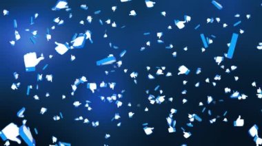 Beyaz arka plan 3d animasyon üzerinde düşen sosyal seviyor.