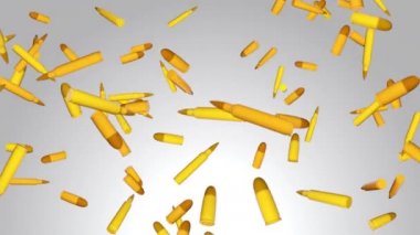 Keskin nişancı mermileri yavaş çekimde uçuyor. askeri çatışma, savaş, çatışma