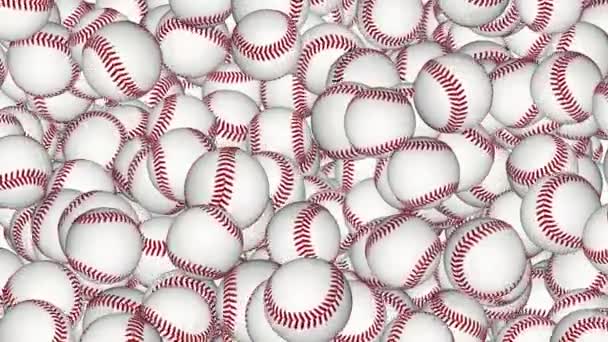 3D Sports baseball rotující na zelené obrazovce. Bezešvé smyčky. 4K Sportovní vybavení — Stock video