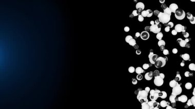 Ampuller düşüyor. Döngü Canlandırma Arkaplanı. Fikrin, bağlantının ve buluşun geleceği.