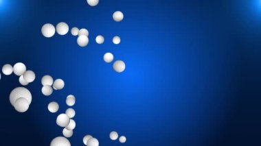 4K 3D golf topu yeşil ekran döngüsü arka planında izole edildi.