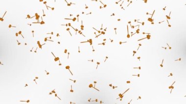 3 boyutlu yargıç çekiç Yargıç Gavel çekiç yargıç ya da açık arttırma çekiç 4K yeşil ekran animasyonu.