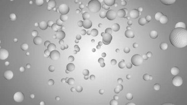 Yeşil Ekran 'da dönen 4K golf topu. Döngülü golf topu 3d Canlandırma.