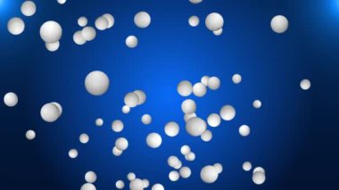 4K 3D golf topu yeşil ekran döngüsü arka planında izole edildi.