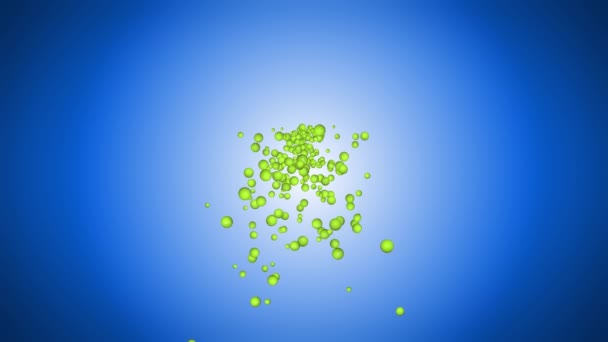 Tennis ball throw in Motion on Green Screen Loop soccer ball 3d Animation. Sport and entertainment. — 비디오