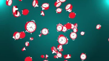 Düşen Saatler Arkaplanı, Canlandırma, Hazırlama, Zaman Yolculuğu Konsepti, Döngü, 4k