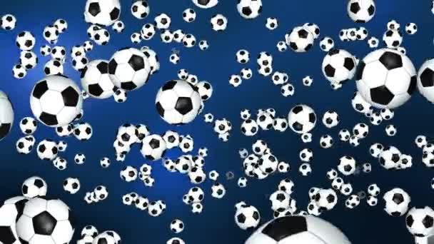 4K Rotierender Fußball isoliert auf grünem Hintergrund. Sport-Fußball. Alpha-Kanal 3d. — Stockvideo