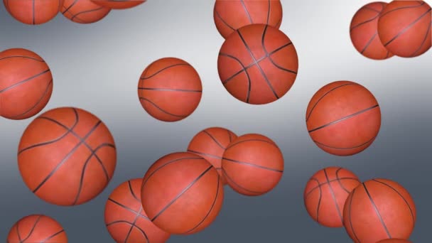 4K Beautiful Basketball Ball Rotating in Slow Motion on Green Screen Loop 3d Animation. — Stock Video
