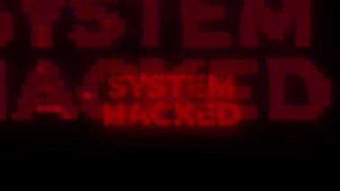 Sistem Hacklenmiş Kırmızı Uyarı Bilgisayar Virüsü Arıza ve Gürültüyle Mesaj Hackleme Alarmı. Acil durum alarmı, İnternet Sistem Hatası Güvenliği, Hackleme Alarmı, Siber Suçlar Saldırısı Bilgisayar Hatası.