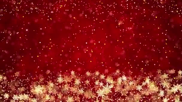 Abstraktní Novoroční Vánoční Pohyb Pozadí Zářící Stříbrné Částice Třpytící Třpytící — Stock video