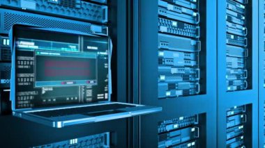 Servis Web Sitesi Kullanılabilir Olmayan Uyarı Uyarı Metni Bilgisayar Ekran Giriş Girişi ve Parola sunucu raflarında Veri Merkezi Odası İnternet. HTTP Hata 503. sunucu hatası kavramı. Sayfa bulunamadı.