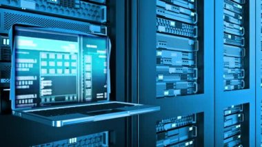 Sistem Çökme Uyarı Hatası Metin Bilgisayar Ekranı Giriş Giriş ve Parola sunucu rafları veri merkezi odası interneti. Teknik ağ arızası kavramı sisteme neden oluyor. Yayın