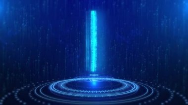 Parmak izi Metni Siberuzay Gelecekteki Dijital Teknoloji Hologram Döngüsü Konsepti. Teknoloji güvenlik sistemi için biyometrik kimlik ve şifre parmak izlerini tara ve bilgisayar korsanı konseptini engelle.