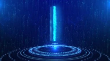 Ethereum Metni Siberuzay Gelecek Dijital Teknoloji Hologram Döngüsü Konsepti. Kripto para birimi engelleme zinciri kavramı. veri iletimi ve işleme, dijital teknolojiler, veri merkezi. engelleme zinciri işi