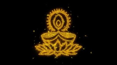 Mutlu Diwali, Deepavali ya da Dipavali, Hindistan ışık tipografi yazıtları ve kaligrafik tasarım festivali. Davet için, selamlama için. Geleneksel. Kutlama, Davetiye, Olaylar, Tatil Dilekleri