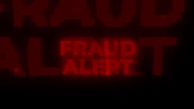 FRAUD ALERT Kırmızı Uyarı Hatası Bilgisayar Virüsü Alarmı Mesaj Arızası. Güvenlik ihlali, bilgisayar koruması, siber güvenlik internet güvenliği. Siber uzayda gizlilik. Siber güvenlik siber suçları