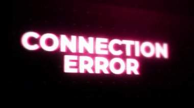 Bağlantı Hatası Uyarısı. Virüs, siber saldırı, kötü amaçlı yazılım konsepti. Hacklenmiş hologram. Gizlilik verileri hackleniyor. İnternet teknolojisi tehdidi. Veri Açığı, Kötü Yazılım, Siber Saldırı, Hackleme Konsepti