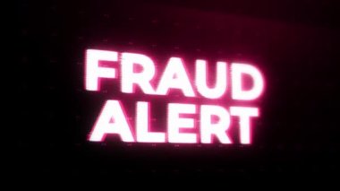 FRAUD ALERT Uyarı Hatası. Sistem Hata Güvenliği, Hackleme Alarmı, Siber Suçlar Saldırı Bozma İletisi. kötü amaçlı yazılım, suç, casus yazılım teknolojisi. zararlı yazılım tespit edildi, siber suç, güvenlik ihlali