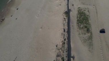 Caesarea 'daki sahilde antik su kemeri İsrail insansız hava aracı atışı