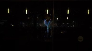 Entering the wedding hall before the dance. High quality FullHD footage