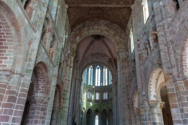 Mont Saint-Michel manastırın nef yüksekliği