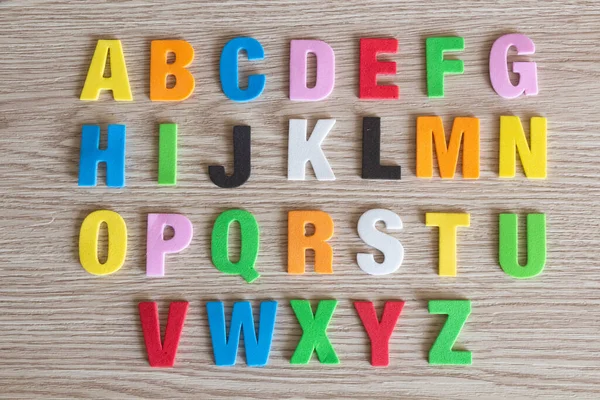 Lettres Mousse Pour Enseigner Alphabet Aux Enfants — Photo