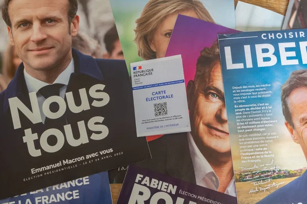 Primelin France Avril 2022 Carnet Campagne Pour 2022 Élection Présidentielle — Photo