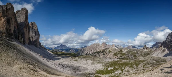 Dreizinnen Tre Cime Lavaredo Nas Dolomitas Itália — Fotografia de Stock