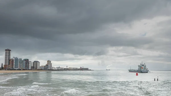 Schilderachtige Opname Van Mooie Kust Bewolkte Dag — Stockfoto