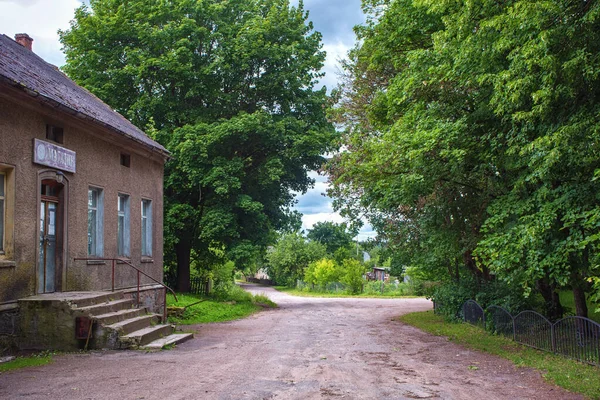 Krasnolesye Russia Junho 2016 Vista Rua Rural Dos Antigos Edifícios — Fotografia de Stock